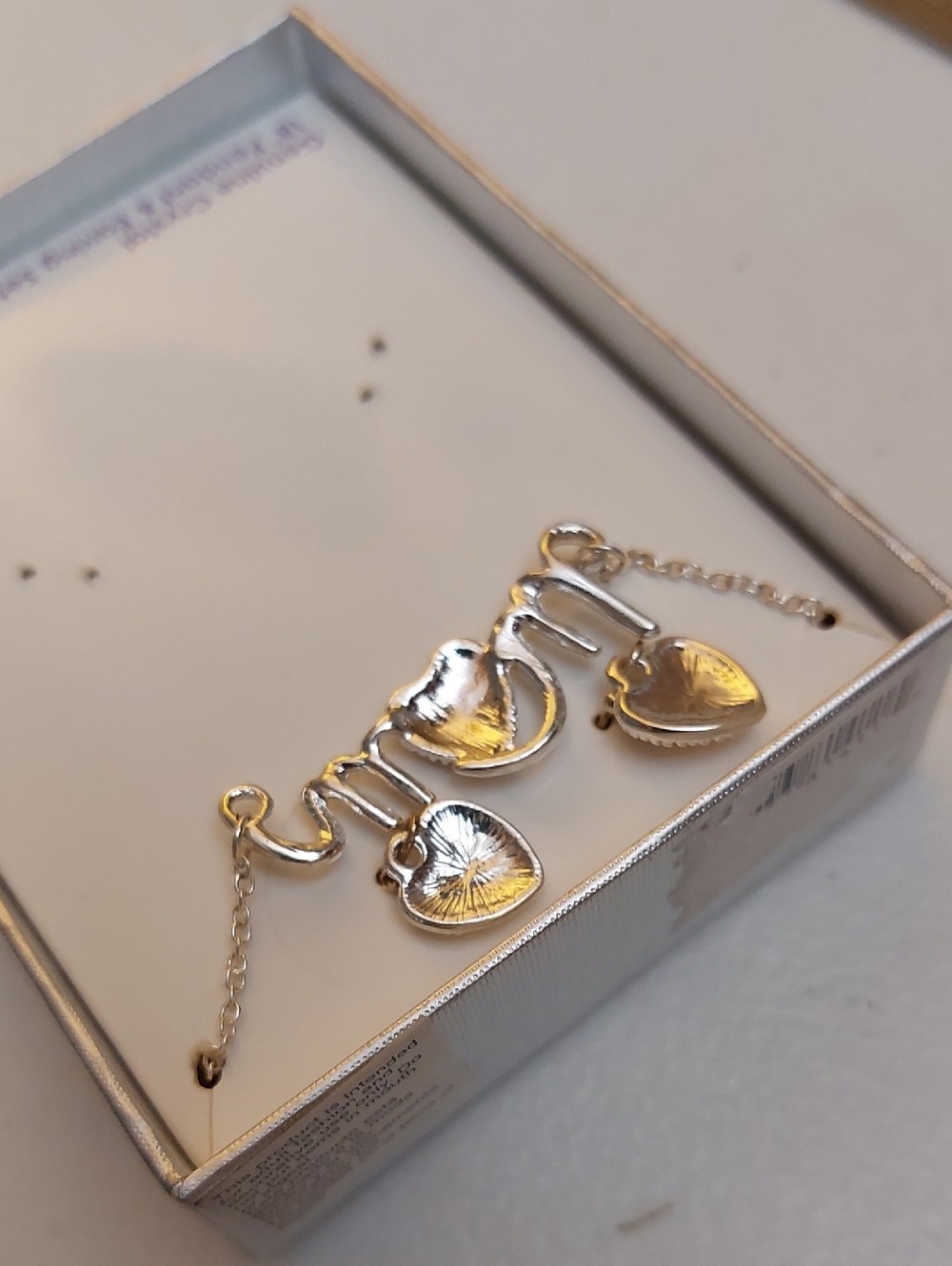 Mom Genuine Crystal Earrnings And Necklace Set - Picture 4 of 5